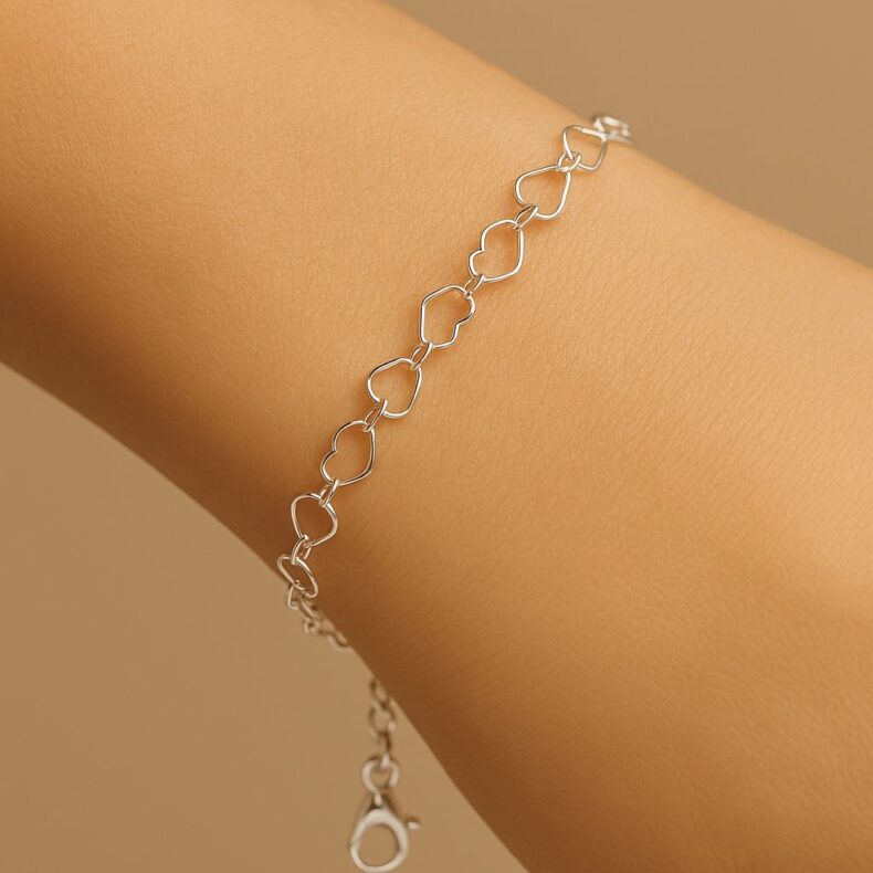 Pulseira Fileira Coração