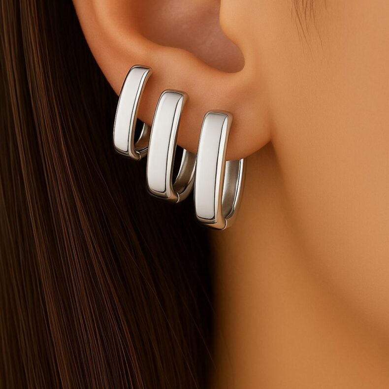 Trio Argola Quadrada