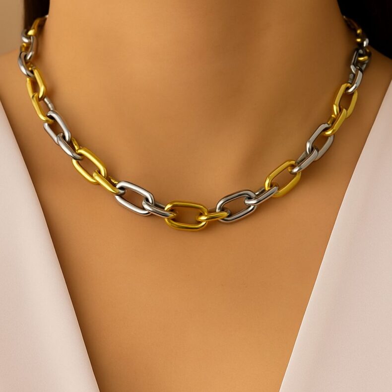 Choker cartiér mesclada