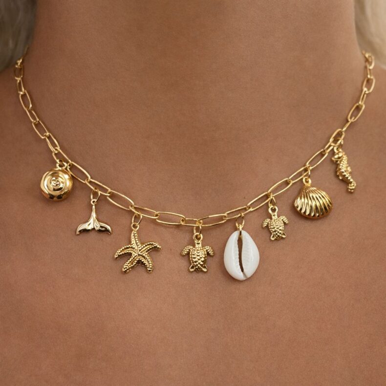 Choker Moda Praia Minimalista